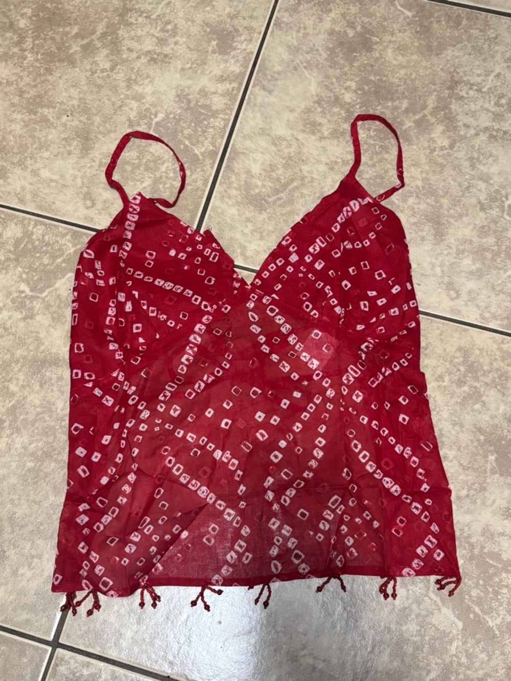 y2k nwt deadstock wet seal halter beaded self tie top size large